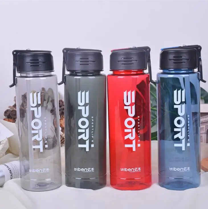 

Large Capacity Water Bottles Portable Bottle Plastic Student Sports Bottle Outdoor Large Size Hand Bottles 4 Colours 1000ml