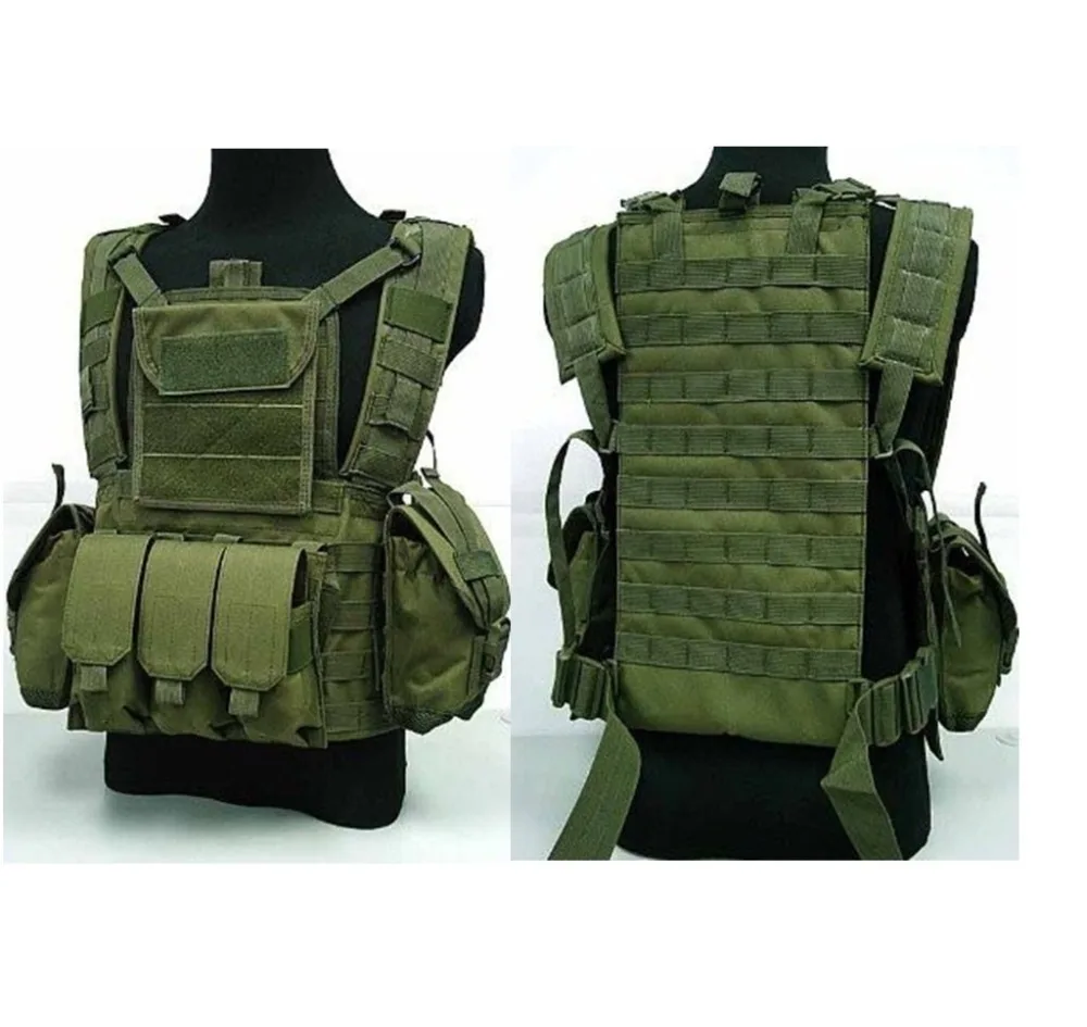

Airsoft Molle Canteen Hydration Combat RRV Vest Army Green