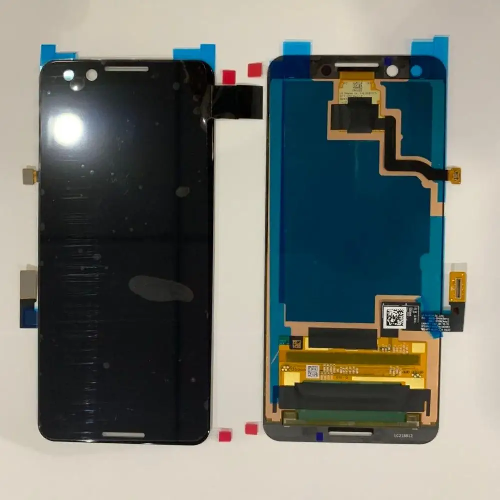 Подлинный ЖК-экран Рамка для ремонта для Google Pixel 3 XL ЖК-сенсорный экран ditizer сборка Замена - Цвет: 3 Black