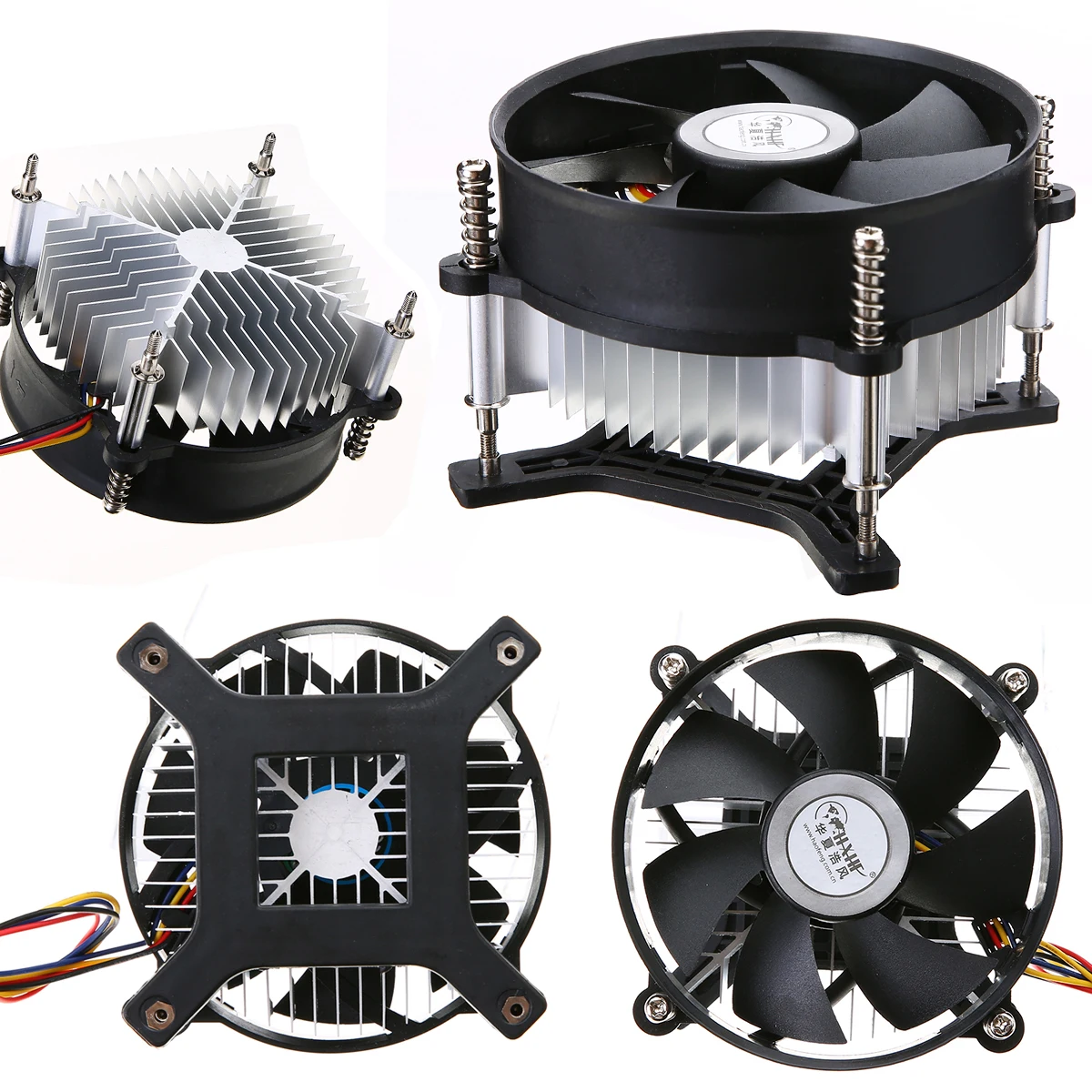 1pc Mayitr Aluminium Heatsink Fan Heat Dissipation Sink for 30W 50W 100W High Power LED Bulb Cooling 12V DC