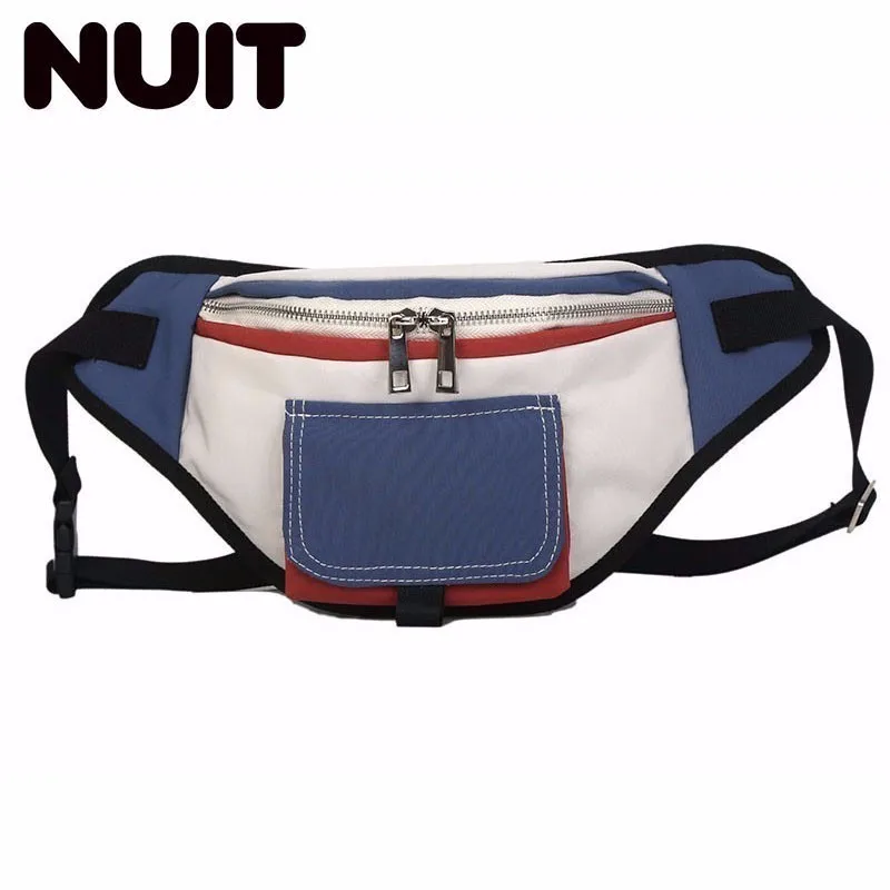 

Woman 2019 Canvas Designer Waist Belt Bag Female Pocket Bags Fanny Pack Bag For Women Designers Panelled Fannypack Bags