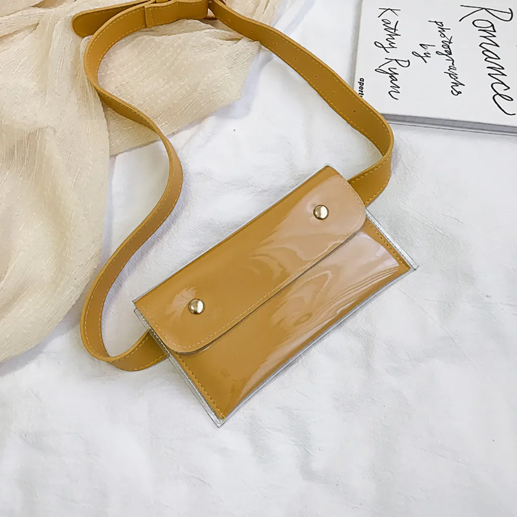 Женская Желейная Водонепроницаемая поясная сумка, прозрачная сумка через плечо, простая модная поясная сумка, пояс для денег, нагрудная сумка, sac banane femme