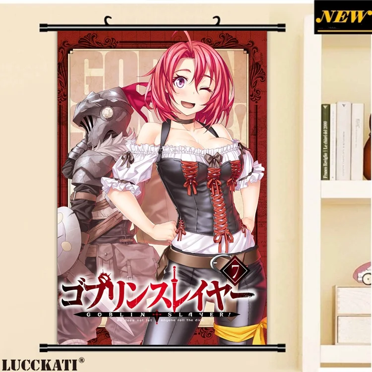 40X60 см Goblin Slayer armor остроконечные уши меч лоли квитанция мультфильм искусство