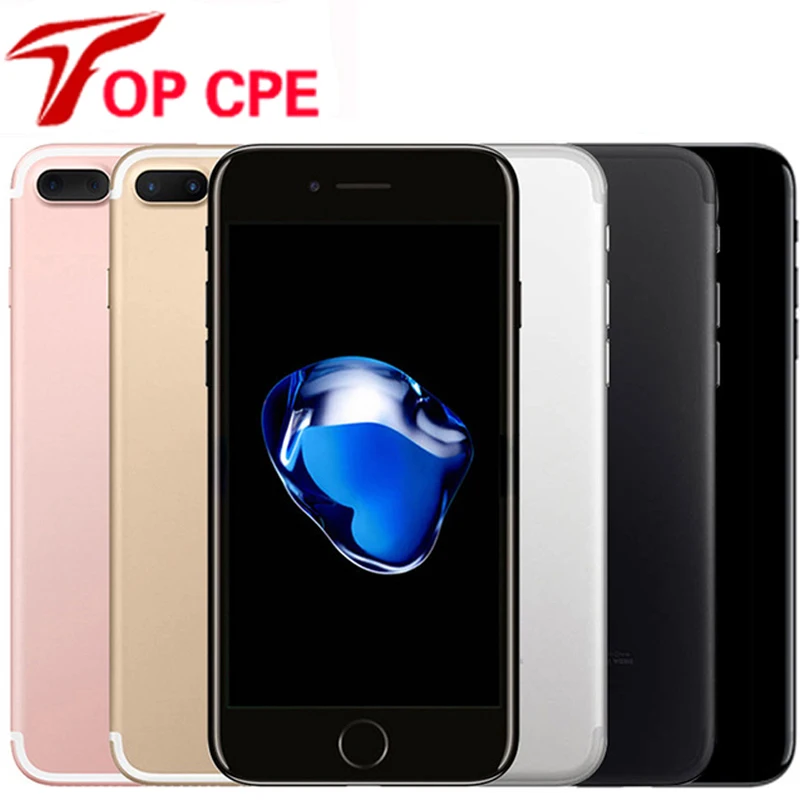 

7P Original Apple iPhone 7 Plus LTE Unlocked Mobile phone 5.5'' 12.0MP 3G RAM 32G/128G/256G ROM Quad Core Fingerprint Cell phone