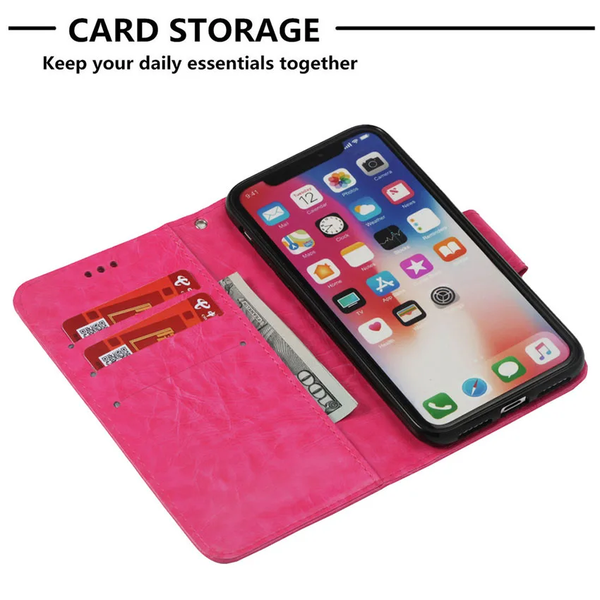 Wallet Bag Phone Case for iPhone X 6 7 8 Plus PU Leather Flip Case Stand Cover for iPhone 5 5E 6s Case Funda (56)