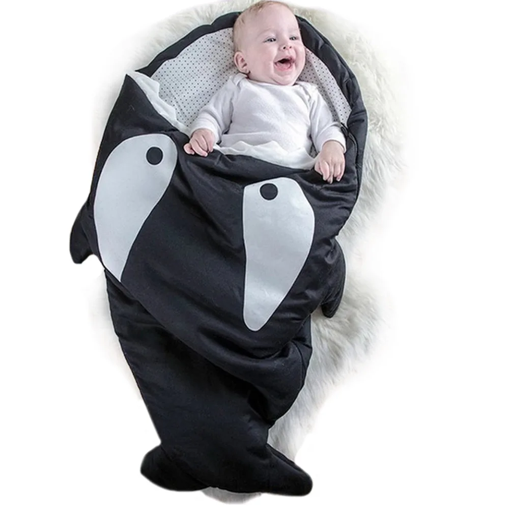 

Brand New Babies Sleep Bag Warm Winter Sweet Cartoon Shark Babies Sleeping Bag Thick Infant Newborns Baby Child Children Blanket