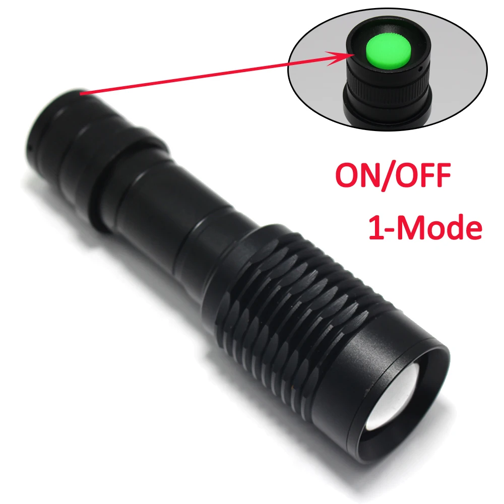 Zoom зеленый красный/белый/светодиодный светильник-вспышка охотничий светильник XM-L Q5 1000 люменов Режим ВКЛ/ВЫКЛ с зажимом для пистолета дистанционный переключатель давления 18650