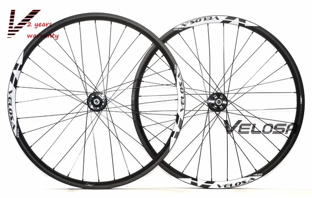 Cheap Velosa MC30 29inch MTB carbon wheelset, 29er carbon mountain bike AM/DH wheels ,Thru axle hub, hookless rim tubeless compatible