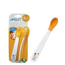 Avent 2x Обучающие ложки для детей 6m+ ложки для отлучения-мягкий наконечник, мягкие на деснах 2 пачки