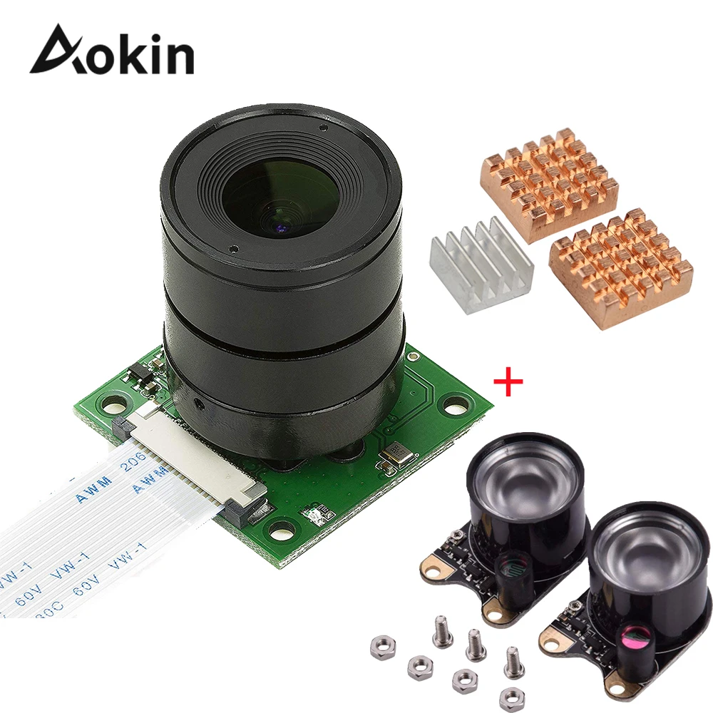 

Raspberry Pi Camera 5 Megapixels 1080p OV5647 Module with CS Mount Lens for Raspberry Pi Model A/B/B+ Pi 2 Raspberry Pi 3,3b+