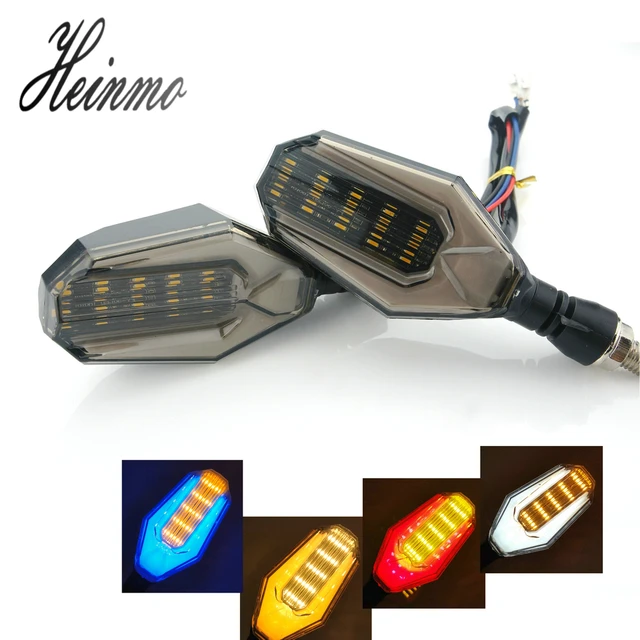 LED Turn Signals Flasher Motorcycle Indicator Flashing Brake Running Stop Lights Signal DRL Lamp