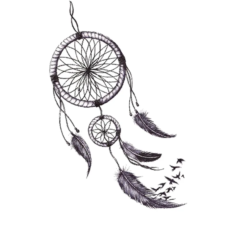 

Temporary Tattoo Sticker Waterproof Removable Dream Catcher Pattern Body Art Stickers OA66