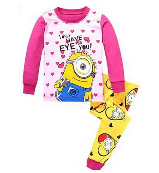 Пижамные костюмы для маленьких девочек комплекты одежды для детей 2, 3, 4, 5, 6, 7 лет комплекты одежды для мальчиков, футболки штаны, ночное белье хлопок Chan287 - Цвет: style 26
