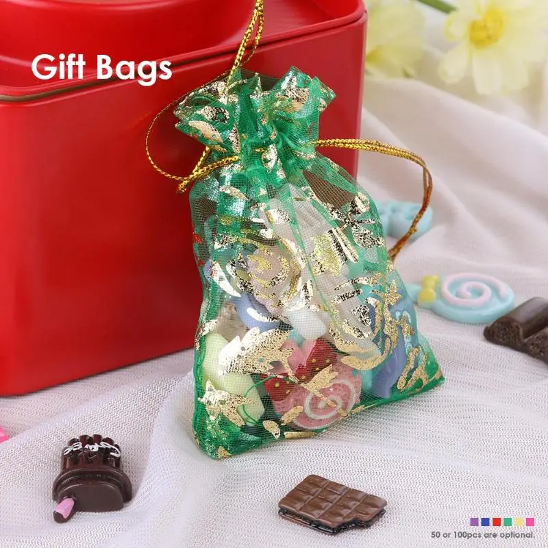 Органза Подарочная упаковка для свадебных украшений розы конфеты шоколадные сумочки 30