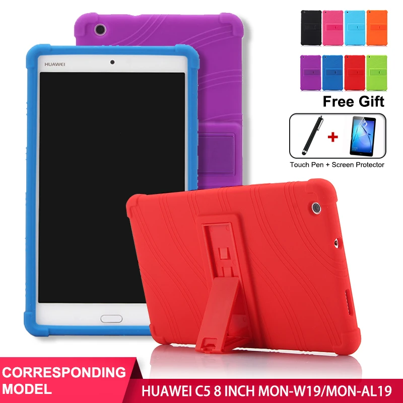 

SZOXBY For Huawei C5 Tablet PC Case 8 Inch MON-W19 Anti-Fall Silicone Protective Case Shockproof Anti-Fall Washable Shell