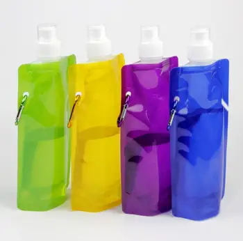 

Newest 480ml foldable water bottle Portable folding sports water bottle Bag SN900