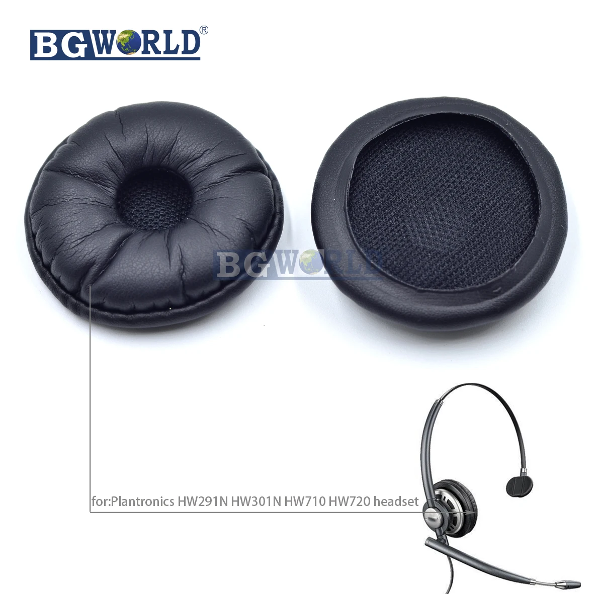 BGWORLD Replacement ear pads foam cushion for Plantronics HW291N HW301N