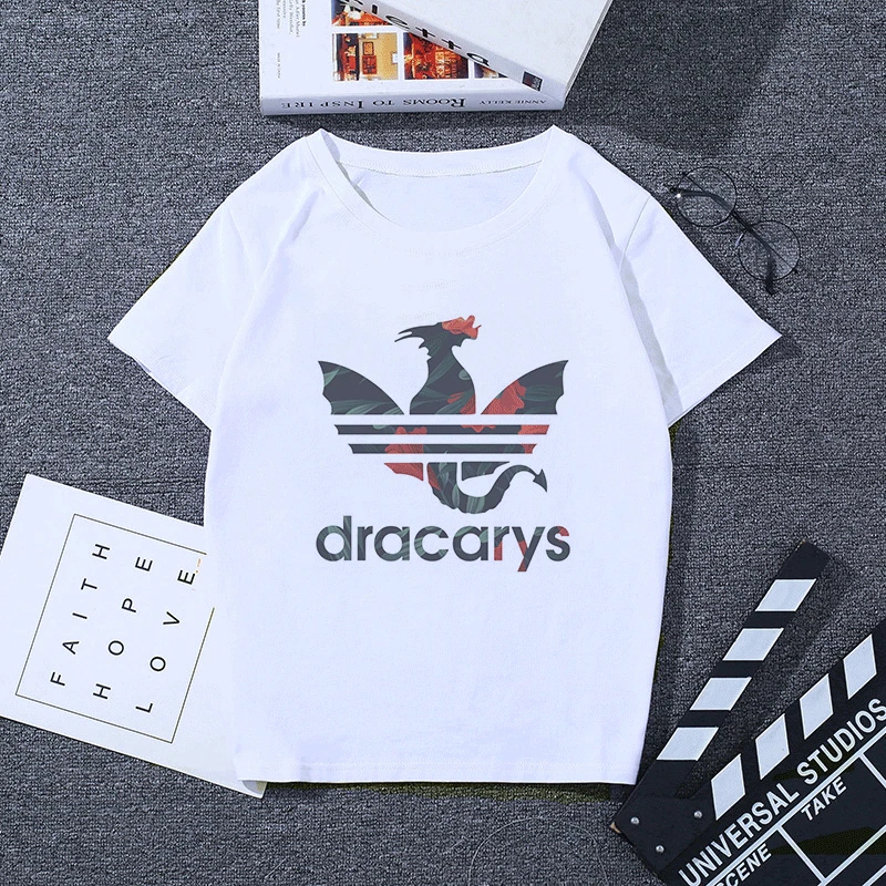 Летняя футболка Dracarys для мамы дракона, эстетическая Футболка Harajuku Khaleesi Camisetas dadragon Dragon Got, женские топы, одежда - Цвет: 2541
