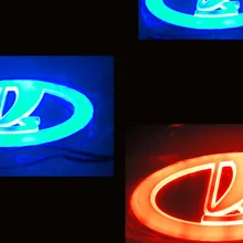 Бесплатная доставка по России 4D светодиодный автомобиль логотип свет/лампа 4D СВЕТОДИОДНЫЙ Свет значка автомобиля для ваз Lada Samara 2110 2112 2113 2114 2115