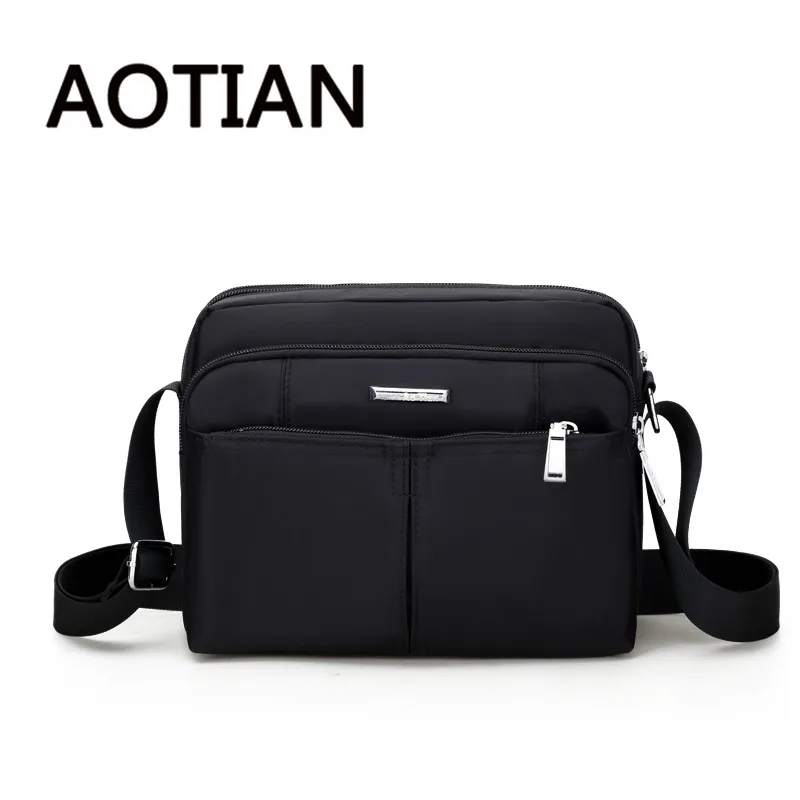 

2017 AOTIAN New Men Bag Casual Waterproof Nylon Men Messenger Bags Designer Handbags High Quality Crossbody Bags For Man Tote