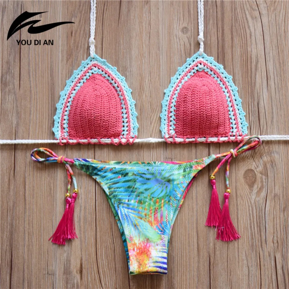 Buy hot sale print bikini women swimsuit beach suit