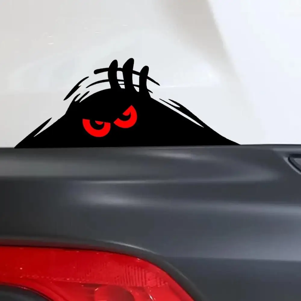 18 Styles Funny Peeking 3D Eyes For Car Bumper Window Wall Vinyl Decal Sticker