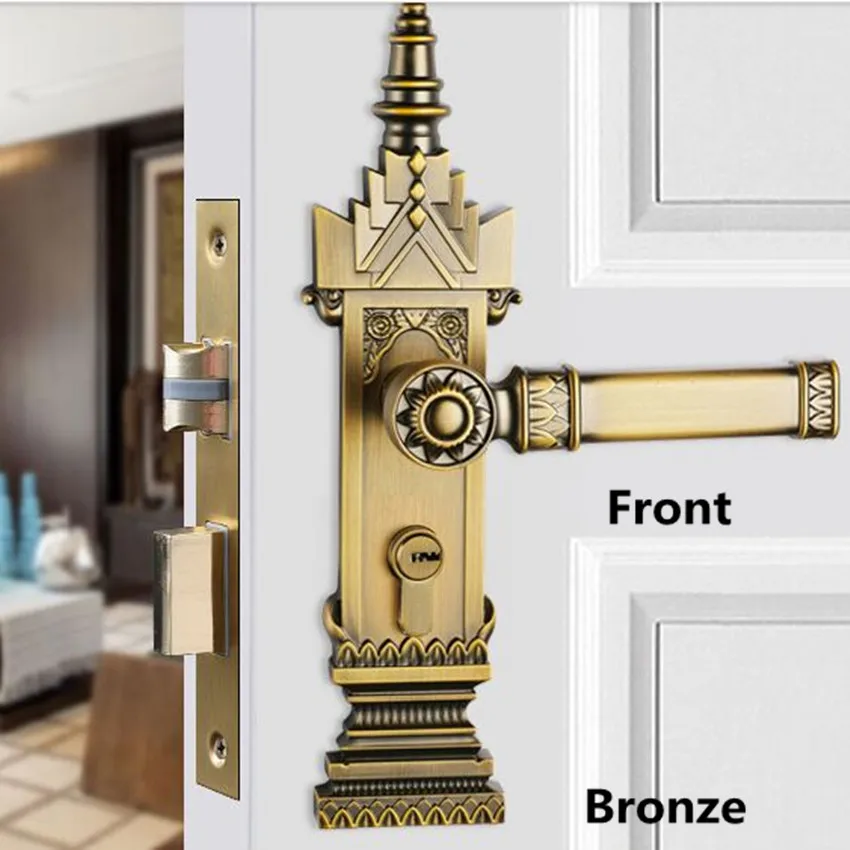 retro creative indoor solid wooden door mute locks antique bronze antique copper zinc alloy bedroom bookroom kitchen door lock retro creative indoor solid wooden door mute locks antique bronze antique copper zinc alloy bedroom bookroom kitchen door lock