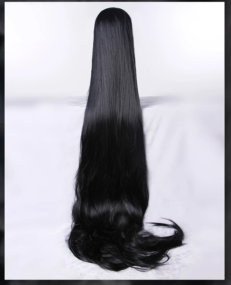 Fate Apocrypha Semiramis Косплей головные уборы королева Самму-Рамат Хэллоуин Карнавал черные длинные прямые косплей синтетические волосы