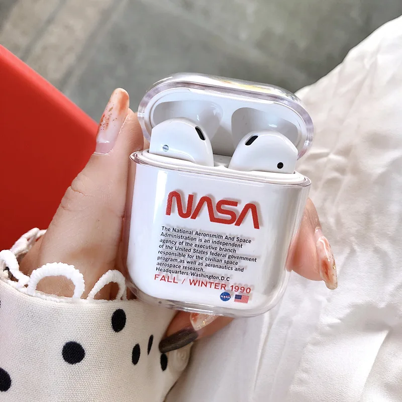 

Luxury street brand transparent astronaut kaws plastic Case For Apple AirPods Box Silicone Bluetooth Headset Wireless Earphone