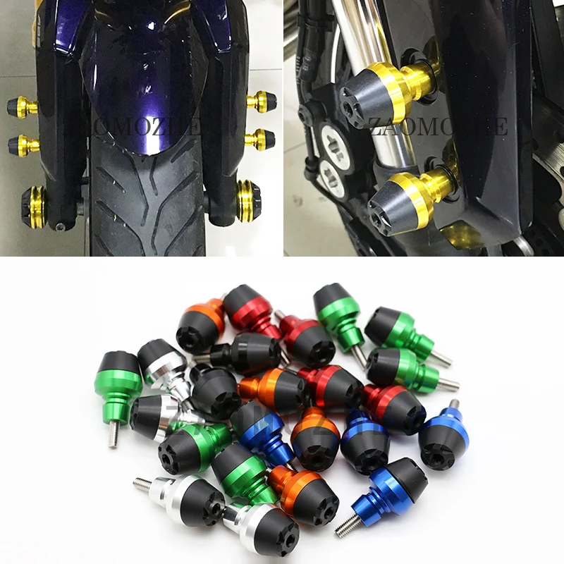 

For Kawasaki Z900 Z800 Z1000 Z1000SX ZX-6R 636 ZX-10R Motorcycle CNC Aluminum alloy Refit Front fender Frame Sliders 4 pcs sell