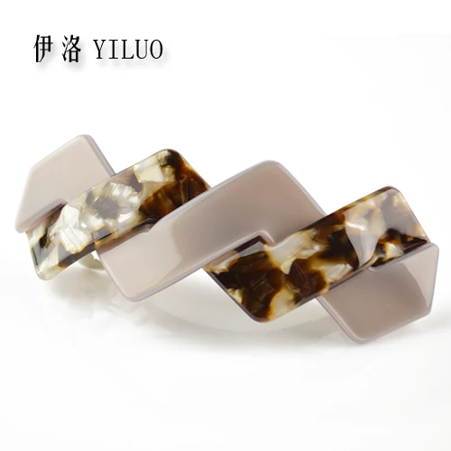 

Multicolored French Hand Making Cellulose Acetate Hair Clip Barrette 8 cm Long FREE SHIPPING
