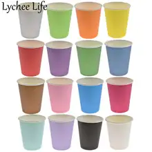 Lychee Life 20 шт красочные одноразовые чашки вечерние Клубные дома