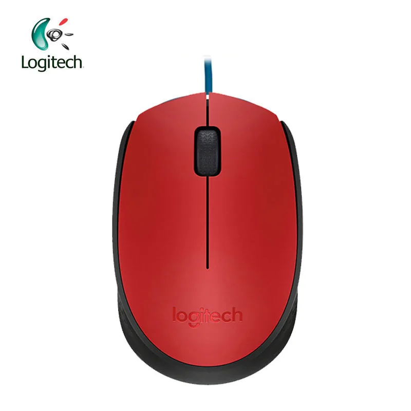 Беспроводная мышь logitech M170 2,4G с разрешением 1000 точек/дюйм, нано-приемник для ПК, Поддержка игр, официальная проверка - Цвет: Красный