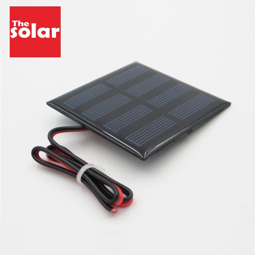 

DC 0.3W 2V 150mA extend cable Solar Panel Polycrystalline Silicon DIY Battery Charger Module Mini Solar Cell wire toy