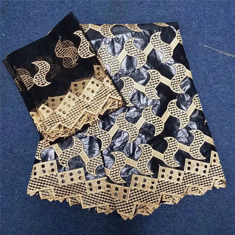 2018 Новое прибытие Африканский Базен Riche Getzner ткань с вышивкой кружева для платья