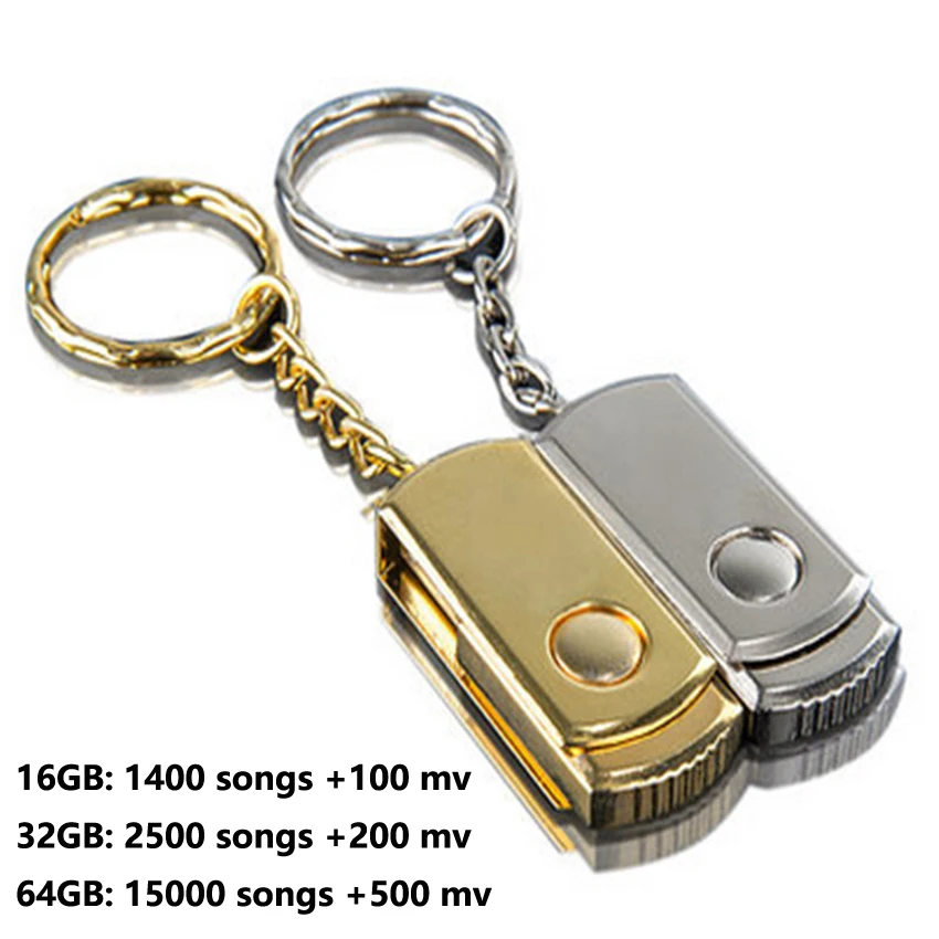 Usb флеш накопитель 16 ГБ 32 64 128 udisk популярная музыка 5500 песен и мВ без потерь usb 2 0|USB