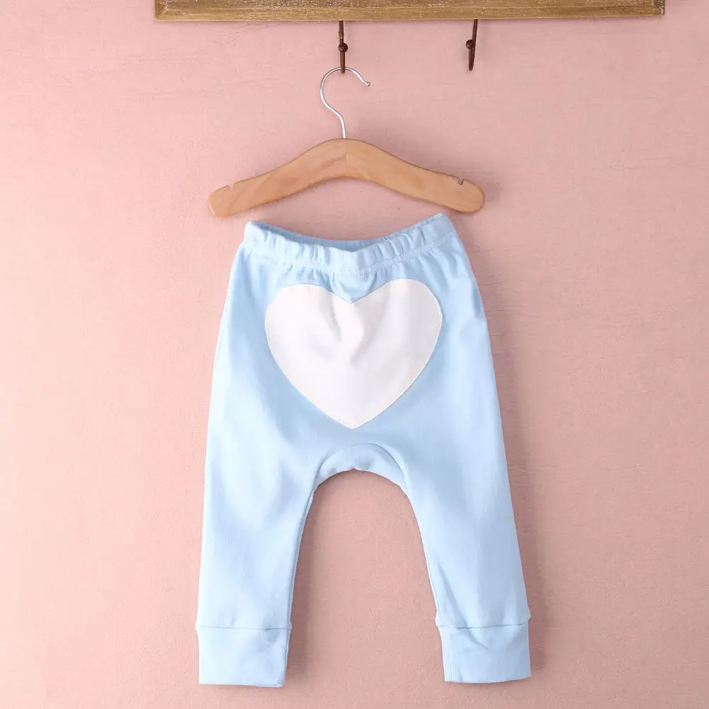 Леггинсы для кардиотренировок для маленьких мальчиков и девочек, хлопковые свободные штаны-шаровары, штаны, леггинсы для детей от 6 до 24 месяцев - Цвет: Синий