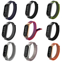 YUEDAER, нейлоновый ремешок-петля для Xiaomi mi, ремешок на запястье 3, сменный ремешок для mi Band 3, браслет с металлической пряжкой, оболочка, смарт-полосы 3