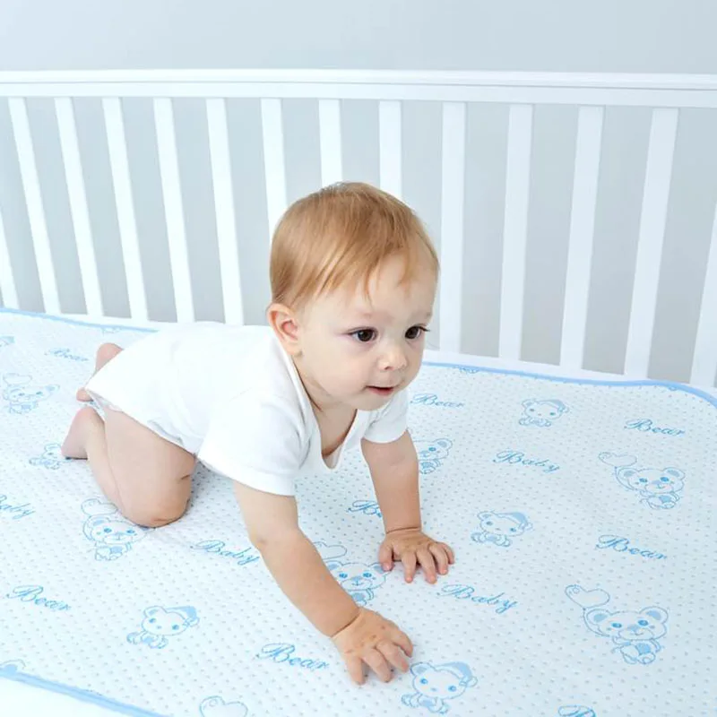 

2PCS/Lot Portable Foldable Washable Cotton Baby Changing Mat Waterproof Diapers Pad For Newborns Infant Reusable Change Cover