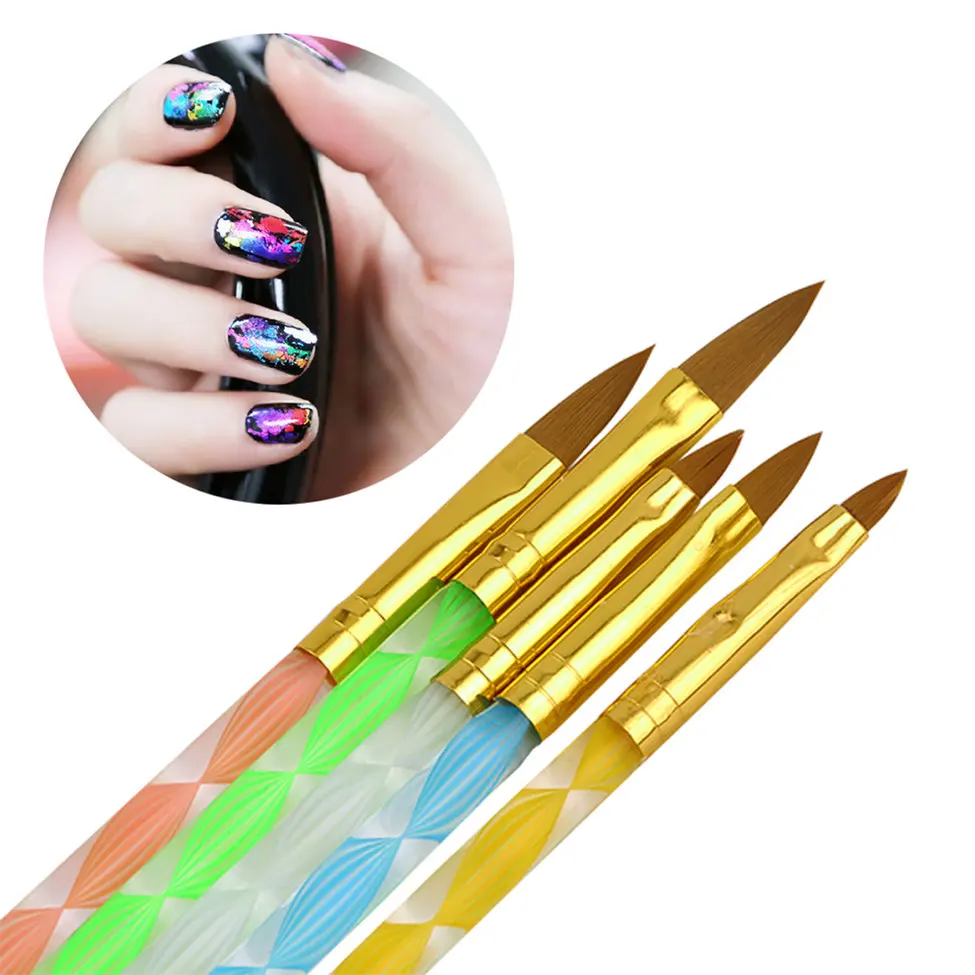 

10Pcs Top Professional Wooden Dotting Pencils Point Drill Pen for Nail Art Rhinestones Gems Picking Tools