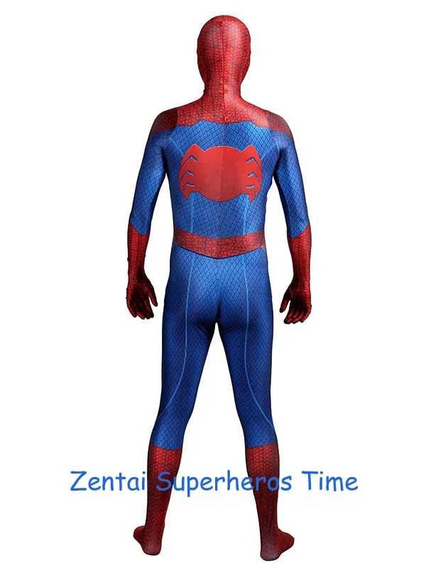 Костюм Человека паука из спандекса лайкры комикс TASM 2 костюм Zentai для взрослых