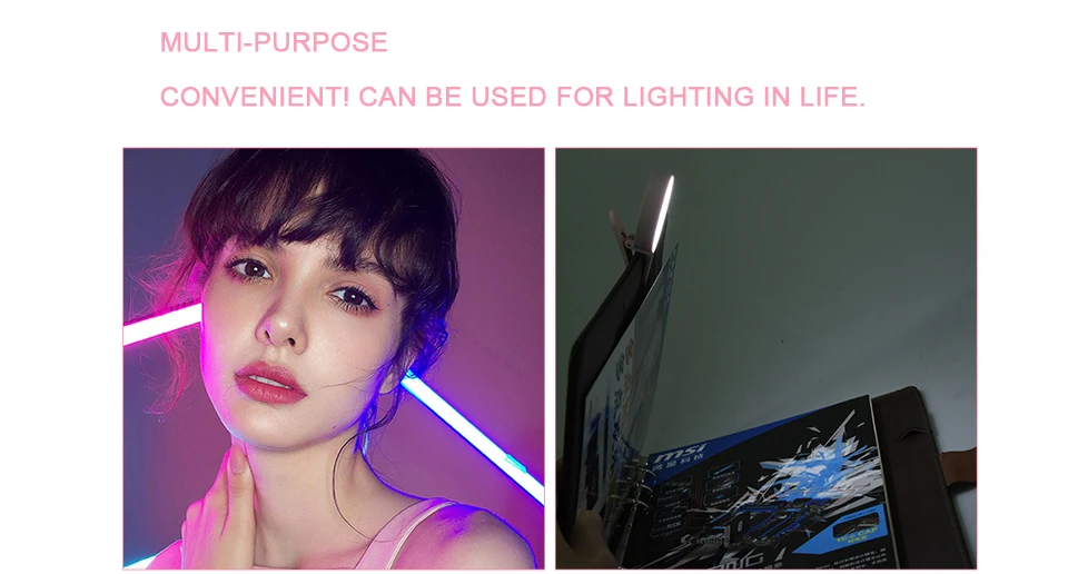 USB зарядка светодиодный Selfie кольцо свет группа ламп телефон дополнительная подсветка ночной темноте селфи улучшение телефон заполняющий свет