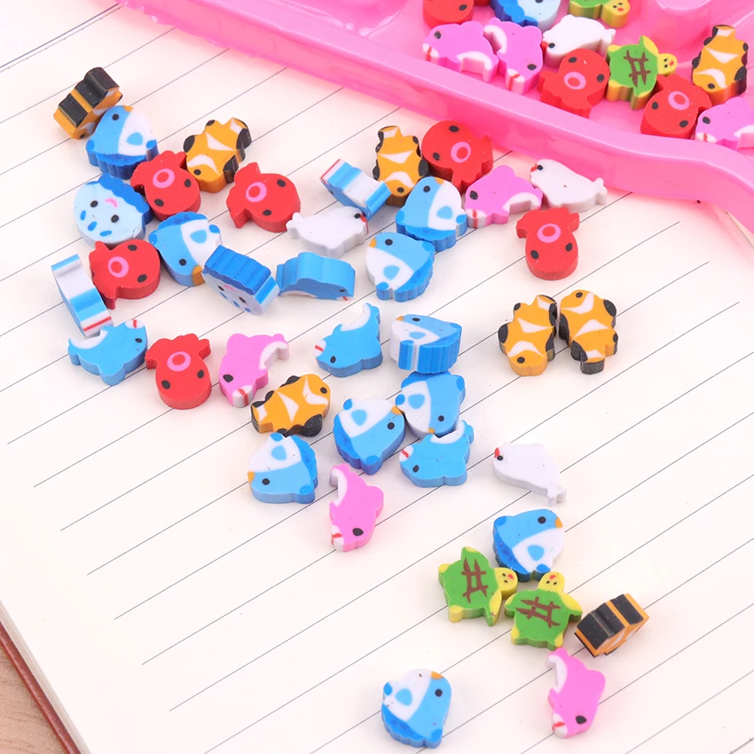 Прекрасный Цветной ластик канцелярские принадлежности милые животные ластик для студентов дети Творческий пункт подарок 1 комплект