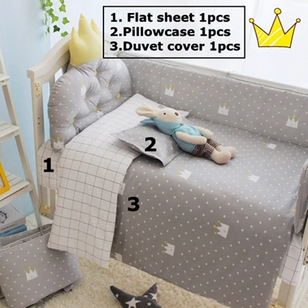 3pcs Set Crib Bedding Set 100 Cotton Baby Bedding Set Black Tree