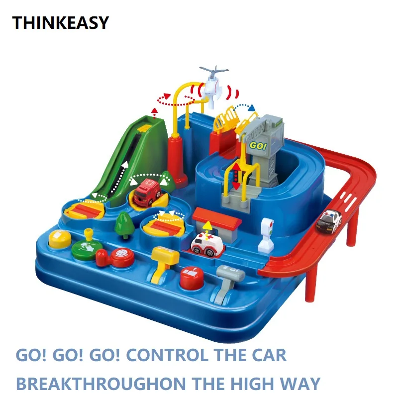 Новый тип логического высокого пути автомобиля игрушки DIY волшебный дорожный набор сделать автомобиль через сборку модель игрушки подарки