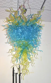 

Free Shipping Hanging Green&Yellow Pendant Hand Blown Art Glass