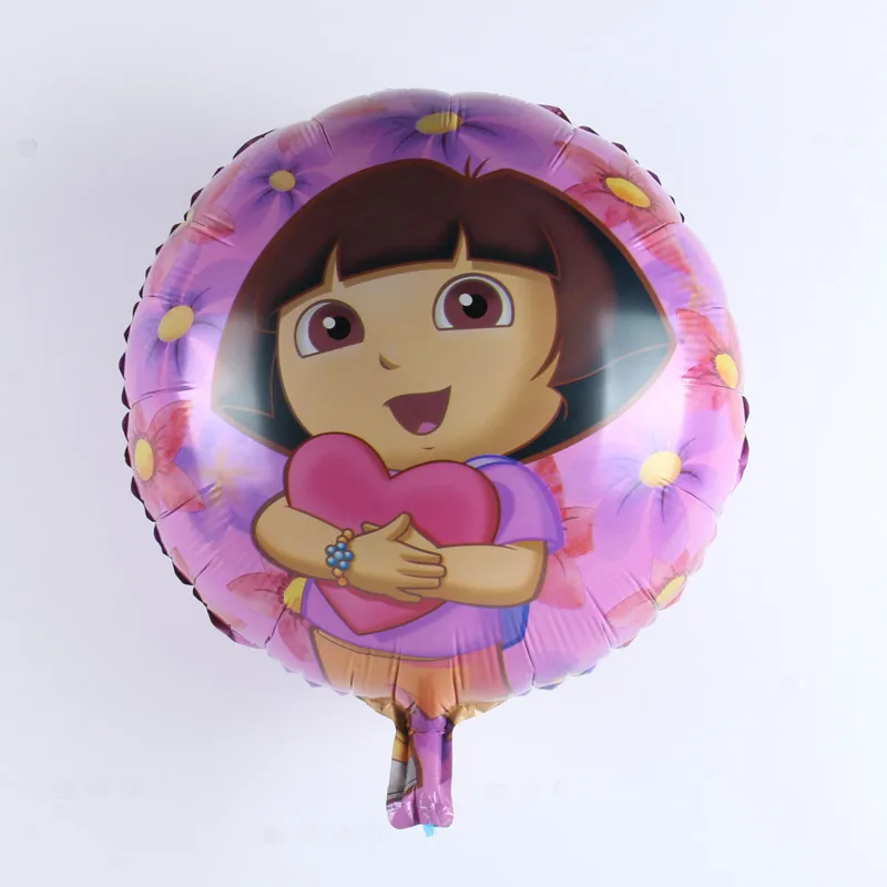 

1pcs 18inch Cartoon Dora Balloons Aluminum film balloon Baby shower kids girl Birthday Party Decoration balloons Supplies