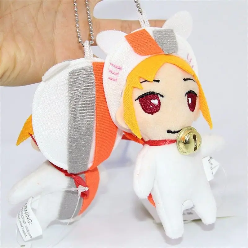 

11cm Anime Natsume Yuujinchou Nyanko Sensei Cat Takashi Cotton Plush Toy Chain Keychain Doll Cute Pendant Keyring Fans Gift Hot