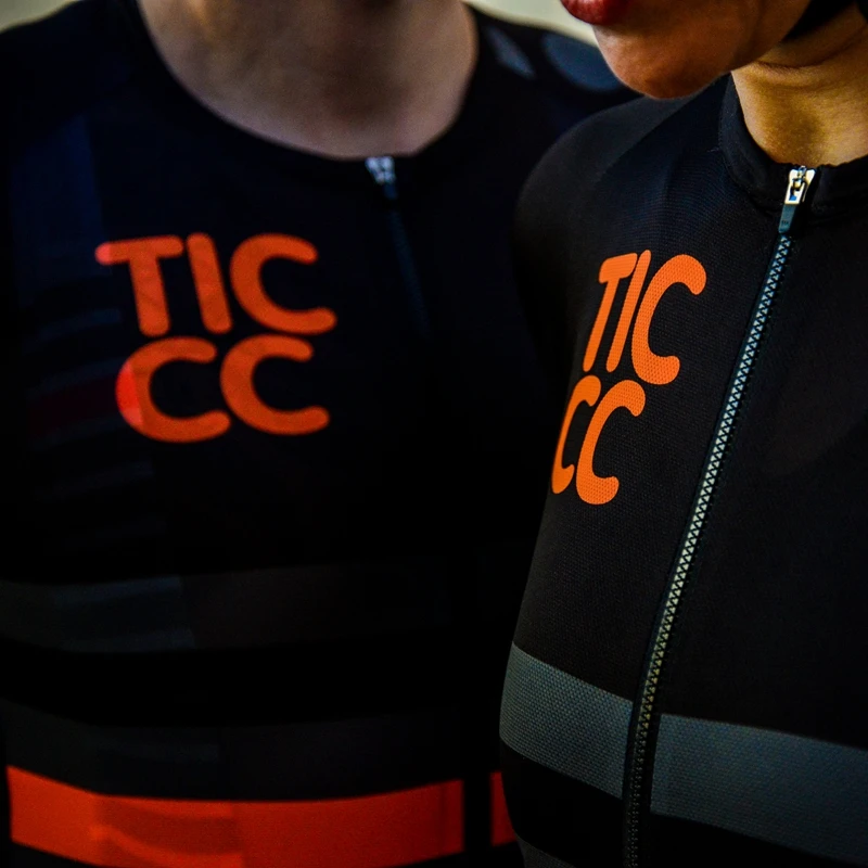 Велосипедная футболка Ticcc racing унисекс одежда для езды на велосипеде с коротким