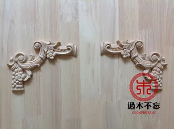 

Wood dongyang wood carving wood fashion corners applique grape corner flower drawer corner flower